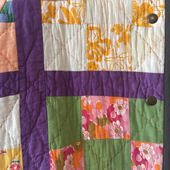 Honeybea Long Quilt Coat Made With Vintage Quilts One Of A Kind L XL - Picture 3 of 8